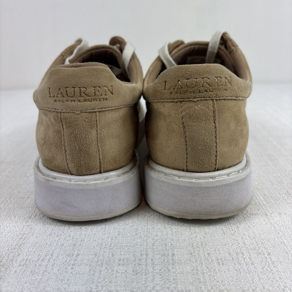 Lauren Ralph Lauren ANGELINE Brown Tan Suede Preowned Fashion Women's Size 8.5 - Picture 2 of 14